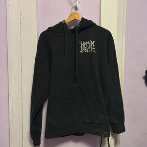 HEAVY METAL NAPALM DEATH HOODIE SIZE M BLACK SKULL DESIGN ORIGINAL